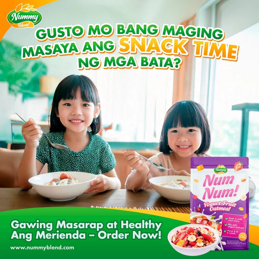 Yogurt Fruit Oatmeal & Original Soy Milk food