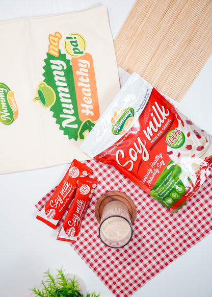 Nummy Blend Soy Milk with Red Grain-Vegan, Lactose-Free, NON-GMO, Dairy Alternative, 300g 10sachet