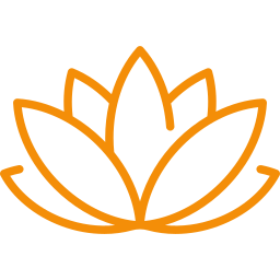 Lotus flower icon representing balance and wellness
